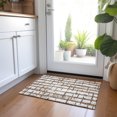 thumbnail image 1 of Addison Rugs Chantille Indoor/Outdoor Transitional Stripes Chocolate Washable Rectangle Rug, 1'8" x 2'6", 1 of 6