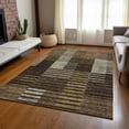 thumbnail image 1 of Addison Rugs Chantille Indoor/Outdoor Transitional Stripes Chocolate Washable Rectangle Rug, 3' x 5', 1 of 6