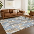 thumbnail image 1 of Addison Rugs Chantille Indoor/Outdoor Transitional Stripes Denim Machine Washable Rectangle Rug, 9' x 12', 1 of 8