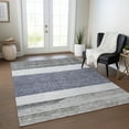 thumbnail image 1 of Addison Rugs Chantille Indoor/Outdoor Transitional Stripes Denim Washable Rectangle Rug, 2'6" x 3'10", 1 of 6