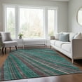 thumbnail image 1 of Addison Rugs Chantille Indoor/Outdoor Transitional Stripes Emerald Washable Rectangle Rug, 9' x 12', 1 of 6