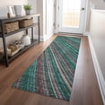 thumbnail image 1 of Addison Rugs Chantille Indoor/Outdoor Transitional Stripes Emerald Washable Runner Rug, 2'3" x 7'6", 1 of 6