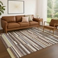 thumbnail image 1 of Addison Rugs Chantille Indoor/Outdoor Transitional Stripes Fudge Machine Washable Rectangle Rug, 5' x 7'6", 1 of 8