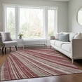 thumbnail image 1 of Addison Rugs Chantille Indoor/Outdoor Transitional Stripes Garnet Washable Rectangle Rug, 8' x 10', 1 of 6