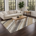 thumbnail image 1 of Addison Rugs Chantille Indoor/Outdoor Transitional Stripes Gold Machine Washable Rectangle Rug, 8' x 10', 1 of 8