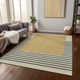 thumbnail image 1 of Addison Rugs Chantille Indoor/Outdoor Transitional Stripes Gold Washable Rectangle Rug, 10' x 14', 1 of 6