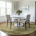 thumbnail image 1 of Addison Rugs Chantille Indoor/Outdoor Transitional Stripes Gold Washable Round Rug, 8' x 8', 1 of 6