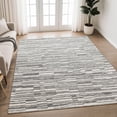 thumbnail image 1 of Addison Rugs Chantille Indoor/Outdoor Transitional Stripes Graphite Machine Washable Rectangle Rug, 10' x 14', 1 of 7