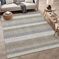 thumbnail image 1 of Addison Rugs Chantille Indoor/Outdoor Transitional Stripes Gray Machine Washable Rectangle Rug, 9' x 12', 1 of 8