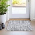 thumbnail image 1 of Addison Rugs Chantille Indoor/Outdoor Transitional Stripes Gray Washable Rectangle Rug, 1'8" x 2'6", 1 of 6
