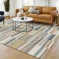 thumbnail image 1 of Addison Rugs Chantille Indoor/Outdoor Transitional Stripes Ivory Machine Washable Rectangle Rug, 3' x 5', 1 of 8