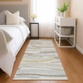 thumbnail image 1 of Addison Rugs Chantille Indoor/Outdoor Transitional Stripes Ivory Machine Washable Runner Rug, 2'3" x 7'6", 1 of 7