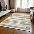 thumbnail image 1 of Addison Rugs Chantille Indoor/Outdoor Transitional Stripes Ivory Washable Rectangle Rug, 2'6" x 3'10", 1 of 6