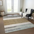 thumbnail image 1 of Addison Rugs Chantille Indoor/Outdoor Transitional Stripes Mocha Washable Rectangle Rug, 10' x 14', 1 of 6