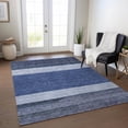 thumbnail image 1 of Addison Rugs Chantille Indoor/Outdoor Transitional Stripes Navy Washable Rectangle Rug, 10' x 14', 1 of 6