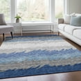 thumbnail image 1 of Addison Rugs Chantille Indoor/Outdoor Transitional Stripes Navy Washable Rectangle Rug, 2'6" x 3'10", 1 of 6