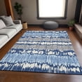 thumbnail image 1 of Addison Rugs Chantille Indoor/Outdoor Transitional Stripes Navy Washable Rectangle Rug, 2'6" x 3'10", 1 of 6
