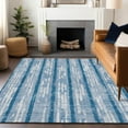 thumbnail image 1 of Addison Rugs Chantille Indoor/Outdoor Transitional Stripes Navy Washable Rectangle Rug, 3' x 5', 1 of 6