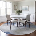 thumbnail image 1 of Addison Rugs Chantille Indoor/Outdoor Transitional Stripes Navy Washable Round Rug, 8' x 8', 1 of 6