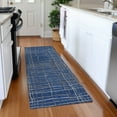 thumbnail image 1 of Addison Rugs Chantille Indoor/Outdoor Transitional Stripes Navy Washable Runner Rug, 2'3" x 7'6", 1 of 6
