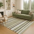 thumbnail image 1 of Addison Rugs Chantille Indoor/Outdoor Transitional Stripes Olive Machine Washable Rectangle Rug, 5' x 7'6", 1 of 8