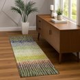 thumbnail image 1 of Addison Rugs Chantille Indoor/Outdoor Transitional Stripes Olive Machine Washable Runner Rug, 2'3" x 7'6", 1 of 8