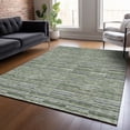 thumbnail image 1 of Addison Rugs Chantille Indoor/Outdoor Transitional Stripes Olive Washable Rectangle Rug, 10' x 14', 1 of 6