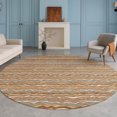 thumbnail image 1 of Addison Rugs Chantille Indoor/Outdoor Transitional Stripes Paprika Machine Washable Round Rug, 8' x 8', 1 of 8