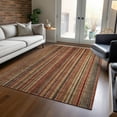 thumbnail image 1 of Addison Rugs Chantille Indoor/Outdoor Transitional Stripes Paprika Washable Rectangle Rug, 3' x 5', 1 of 6