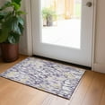 thumbnail image 1 of Addison Rugs Chantille Indoor/Outdoor Transitional Stripes Purple Washable Rectangle Rug, 1'8" x 2'6", 1 of 6