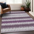 thumbnail image 1 of Addison Rugs Chantille Indoor/Outdoor Transitional Stripes Purple Washable Rectangle Rug, 8' x 10', 1 of 6