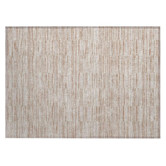 Addison Rugs Chantille Indoor/Outdoor Transitional Stripes Salmon Washable Rectangle Rug, 1'8" x 2'6"