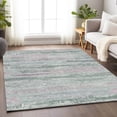 thumbnail image 1 of Addison Rugs Chantille Indoor/Outdoor Transitional Stripes Seafoam Washable Rectangle Rug, 2'6" x 3'10", 1 of 6