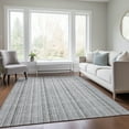 thumbnail image 1 of Addison Rugs Chantille Indoor/Outdoor Transitional Stripes Silver Washable Rectangle Rug, 3' x 5', 1 of 6