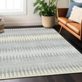 thumbnail image 1 of Addison Rugs Chantille Indoor/Outdoor Transitional Stripes Silver Washable Rectangle Rug, 8' x 10', 1 of 6