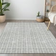 thumbnail image 1 of Addison Rugs Chantille Indoor/Outdoor Transitional Stripes Silver Washable Rectangle Rug, 9' x 12', 1 of 6