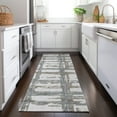 thumbnail image 1 of Addison Rugs Chantille Indoor/Outdoor Transitional Stripes Silver Washable Runner Rug, 2'3" x 7'6", 1 of 6