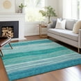 thumbnail image 1 of Addison Rugs Chantille Indoor/Outdoor Transitional Stripes Sky Washable Rectangle Rug, 5' x 7'6", 1 of 6