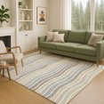 thumbnail image 1 of Addison Rugs Chantille Indoor/Outdoor Transitional Stripes Taupe Machine Washable Rectangle Rug, 3' x 5', 1 of 8