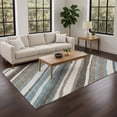 thumbnail image 1 of Addison Rugs Chantille Indoor/Outdoor Transitional Stripes Taupe Machine Washable Rectangle Rug, 8' x 10', 1 of 8