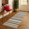 thumbnail image 1 of Addison Rugs Chantille Indoor/Outdoor Transitional Stripes Taupe Machine Washable Runner Rug, 2'3" x 7'6", 1 of 8
