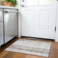 thumbnail image 1 of Addison Rugs Chantille Indoor/Outdoor Transitional Stripes Taupe Washable Rectangle Rug, 1'8" x 2'6", 1 of 6