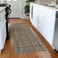 thumbnail image 1 of Addison Rugs Chantille Indoor/Outdoor Transitional Stripes Taupe Washable Runner Rug, 2'3" x 7'6", 1 of 6