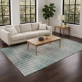 thumbnail image 1 of Addison Rugs Chantille Indoor/Outdoor Transitional Stripes Teal Machine Washable Rectangle Rug, 8' x 10', 1 of 8