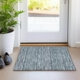 thumbnail image 1 of Addison Rugs Chantille Indoor/Outdoor Transitional Stripes Teal Washable Rectangle Rug, 1'8" x 2'6", 1 of 6