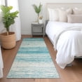 thumbnail image 1 of Addison Rugs Chantille Indoor/Outdoor Transitional Stripes Teal Washable Runner Rug, 2'3" x 7'6", 1 of 6