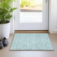 thumbnail image 1 of Addison Rugs Chantille Indoor/Outdoor Transitional Stripes Turquoise Washable Rectangle Rug, 1'8" x 2'6", 1 of 6