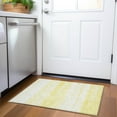 thumbnail image 1 of Addison Rugs Chantille Indoor/Outdoor Transitional Stripes Yellow Washable Rectangle Rug, 1'8" x 2'6", 1 of 6