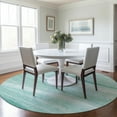 thumbnail image 1 of Addison Rugs Chantille Indoor/Outdoor Transitional Swirls Aqua Washable Round Rug, 8' x 8', 1 of 6