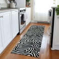 thumbnail image 1 of Addison Rugs Chantille Indoor/Outdoor Transitional Swirls Black Washable Runner Rug, 2'3" x 7'6", 1 of 6